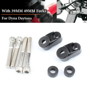 Kit de déport de clignotants avant pour Harley Sportster Dyna - vue 1