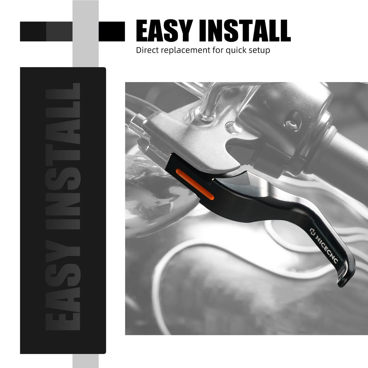 Leviers courts de frein et d'embrayage pour Harley Sportster - vue 2