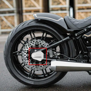 Caches d'axe arrière de bras oscillant pour Harley Softail - vue 2
