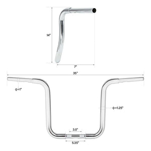 Guidon ape hanger pour Harley Softail et Sportster - vue 9