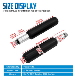 Slider de cadre noir pour Harley Sportster fixé sur amortisseur - vue 6