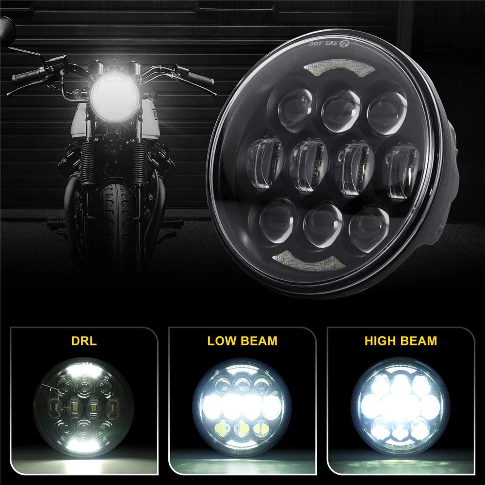 Phare LED 5,75 pouces pour Harley - vue 2