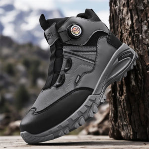 Bottines motard cuir - vue principale