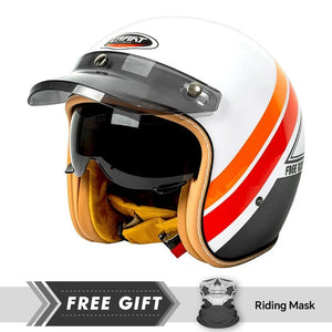 Casque moto jet visage ouvert noir - vue de trois quarts - vue 4