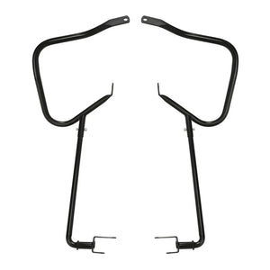 Barre de protection noire à l'avant des sacoches d'une Harley-Davidson CVO Road Glide - vue 2