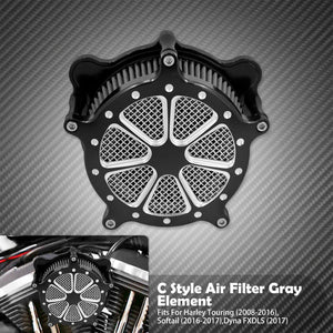 Filtre à Air CNC Aluminium (Turbine Air Cleaner) - Harley-Davidson Sportster, Dyna, Softail & Touring – photo 9/10