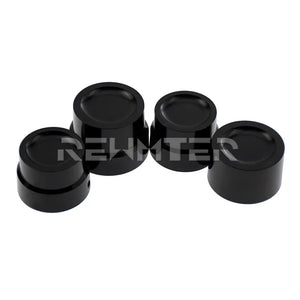 Caches d'écrou d'essieu en aluminium noir pour Harley-Davidson - vue 2