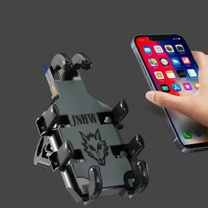 Support téléphone universel 8 griffes VIKEFON pour moto, scooter, quad et vélo - vue 6