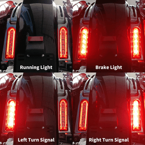 Feux LED de remplissage sacoche et garde-boue, veilleuse, stop et clignotant, Harley Touring Ultra Limited 2014-2022 - vue 3