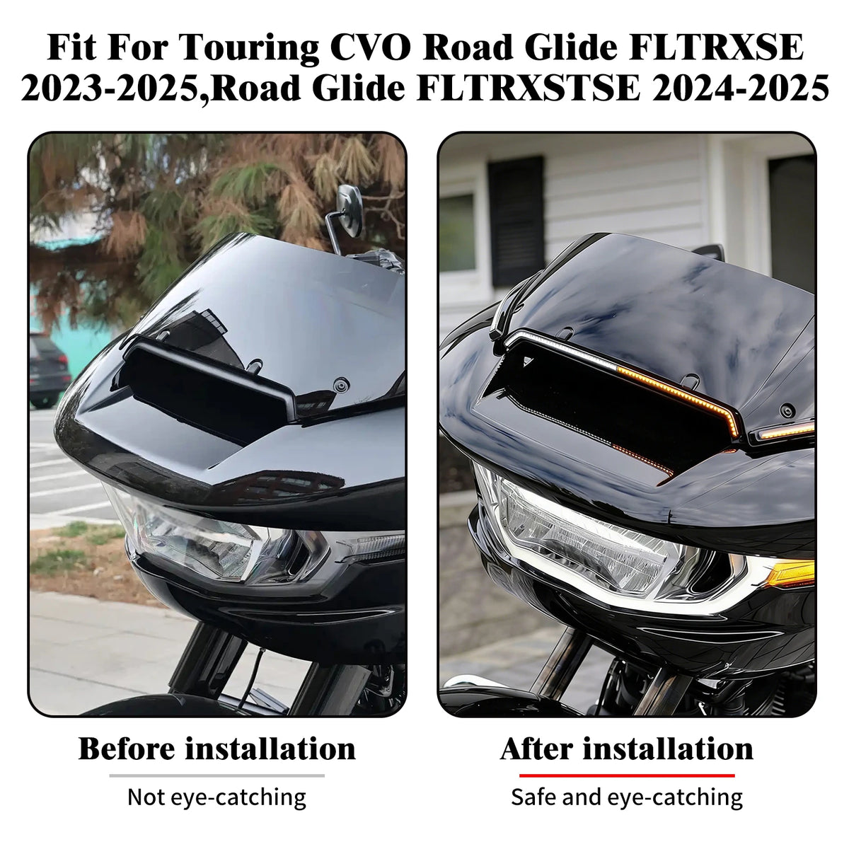 Feu LED central de pare-brise pour Harley-Davidson Road Glide CVO - vue 2