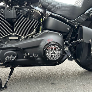 Cache derby et cache de distribution pour Harley Softail - vue 6