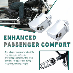 Adaptateur de repose-pieds passager cannelé pour Harley-Davidson Softail 2018-2020 – photo 5/6