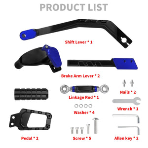 Kit de commandes au pied coloré en aluminium pour Harley-Davidson Softail - vue 6