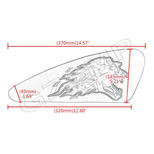 Autocollant décoratif drapeau sur réservoir de Harley Sportster - vue 6