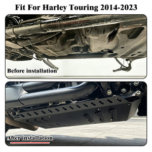 Sabot de protection moteur (skid plate) en aluminium pour Harley-Davidson Touring 2014-2023 – photo 2/6