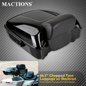 Malle Arrière (Top Case) 10.7" avec Dossier - Harley-Davidson Touring 2014-2025 – photo 1/8
