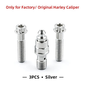 Boulons de Cache Étrier Avant en Titane pour Harley Touring, Softail – photo 10/12