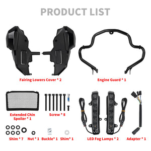 Kit Bas de Carénage + Crash Bar avec Cadre Chrome/Noir - Harley-Davidson Touring FLHX/FLTRX 2023-2026 – photo 2/7