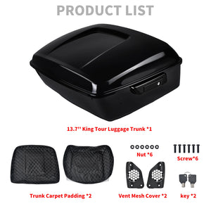 Top Case Chopped/Razor/King 7,5 / 10,7 / 13,7 pouces - Harley-Davidson Touring Road, Street, Electra Glide, FLHR 2014-2025 – photo 11/12