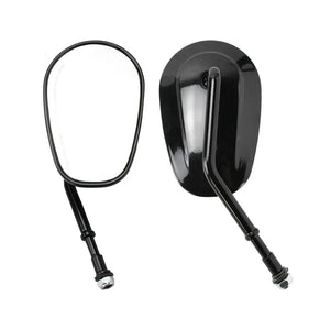Rétroviseurs latéraux noir brillant, filetage 8mm universel - Harley-Davidson Touring, Softail, Sportster, Dyna – photo 2/6