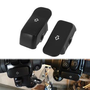 Cache d'extension de bouton de clignotant noir pour Harley-Davidson - vue 2