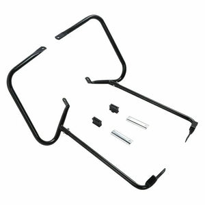 Barre de protection chromée soutenant les sacoches d'une Harley-Davidson Touring - vue 5