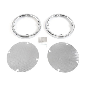 Cache-grilles de haut-parleurs arrière chromés pour Harley-Davidson Electra Glide et Ultra Limited 1996-2013 - vue 5