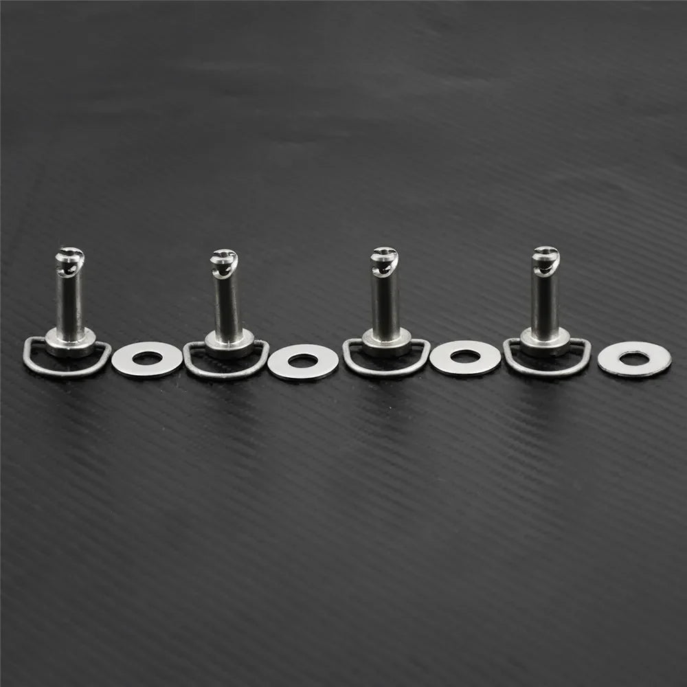 Kit de Fixations Chromées pour Sacoches Rigides Harley (4 pièces) - vue 2