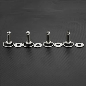 Kit de Fixations Chromées pour Sacoches Rigides Harley (4 pièces) - vue 2