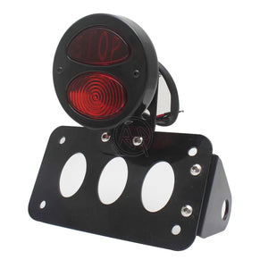 Feu arrière stop LED avec support de plaque latéral pour moto Harley Sportster, Bobber et Chopper - vue 6