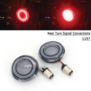 Clignotant LED format bullet chromé pour kit de conversion Harley-Davidson - vue 9