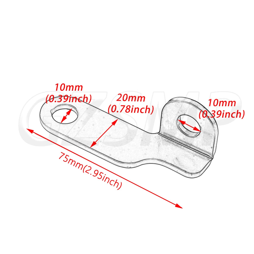 Supports de clignotants pour Harley Sportster - vue 2