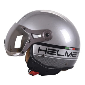 Casque moto jet 3/4 noir - vue latérale - vue 14
