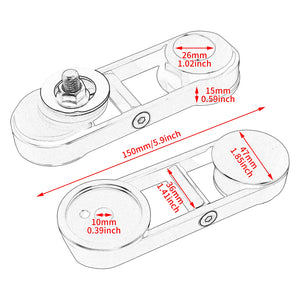 Support Rétroviseur Déporté Réglable (Drop Mirror Relocator) - Harley-Davidson Touring Street Glide FLHX 2014-2022 – photo 6/8
