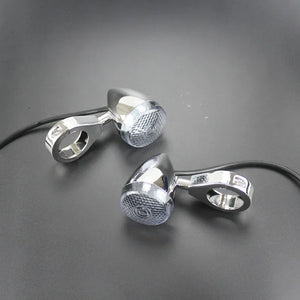 Clignotants LED à collier de fourche pour Harley Sportster Dyna - vue 1