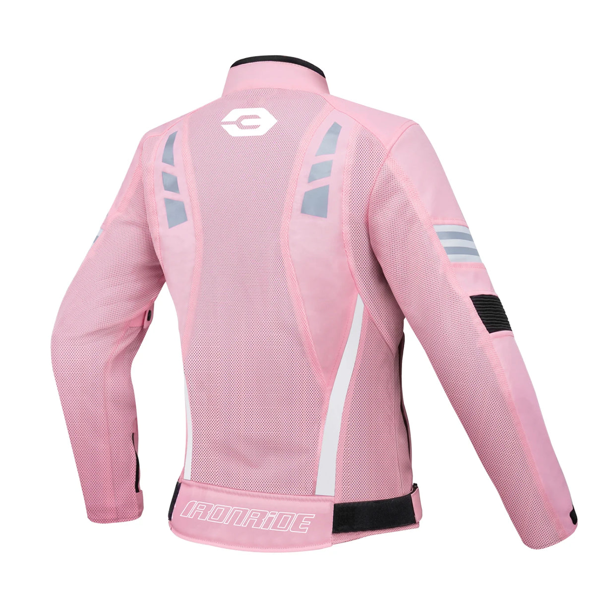 Blouson moto femme noir respirant - vue de face - vue 2