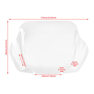 Pare-brise fumé 14 pouces pour Harley-Davidson Street Glide - vue 6