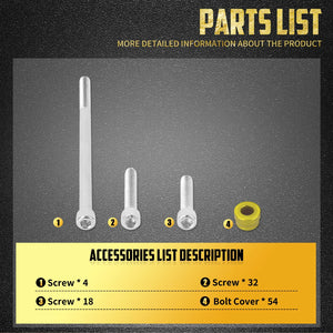 Kit de 54 vis décoratives de cylindre moteur M8 pour Harley-Davidson Touring, Softail 2017-2025 – photo 6/12