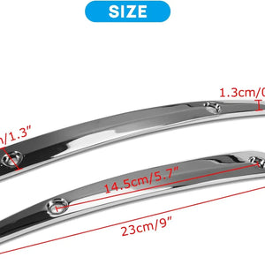 Garniture latérale noire en aluminium pour pare-brise Harley Road Glide - vue 4