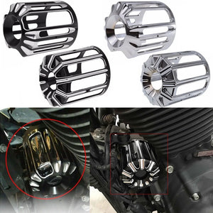 Cache de filtre à huile aluminium pour Harley - vue 1