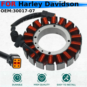 Stator d'alternateur pour Harley Softail et Dyna 2007 - vue 1