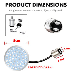 Inserts LED de clignotant 2 pouces pour Harley Touring Softail Dyna Sportster - vue 1