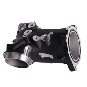 Pipe d'admission 57 mm noire pour Harley M8 - vue 4