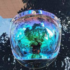Écran solaire bulle rétro pour casque moto - vue - vue 8