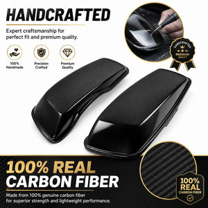 Couvercles de sacoches en fibre de carbone pour Harley-Davidson Touring - vue 3