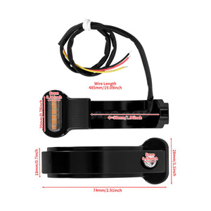 Clignotant LED noir monté sur fourche avant de Harley-Davidson Nightster - vue 6