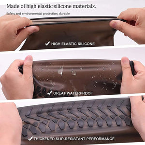 Couvre-chaussures en silicone réutilisables, imperméables et antidérapants - vue 2