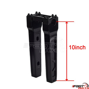 Risers de guidon T-Bar noirs pour moto Harley-Davidson Dyna - vue 9