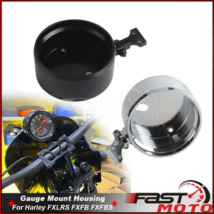 Support de compteur numérique en aluminium pour moto Harley-Davidson Softail - vue 1