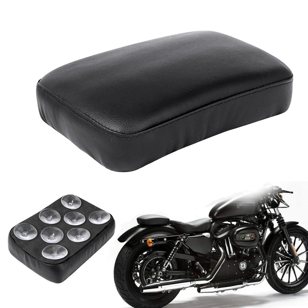 Coussin passager noir à 8 ventouses pour Harley-Davidson
